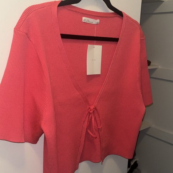 OAK+FORT CROPPED OPEN FRONT CARDIGAN NWT - Picture 5 of 8